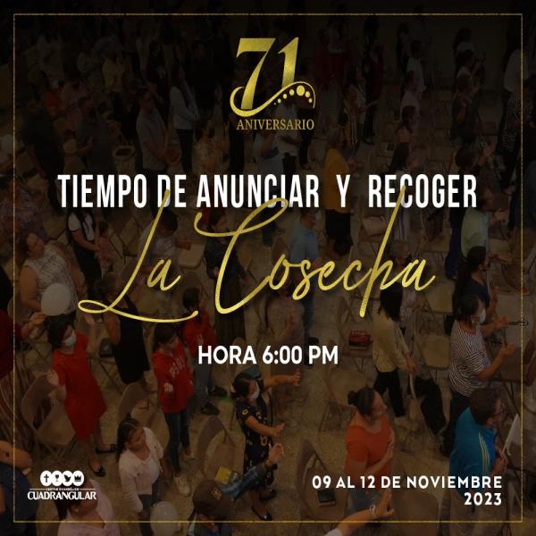 Tiempo de anunciar y recoger la cosecha