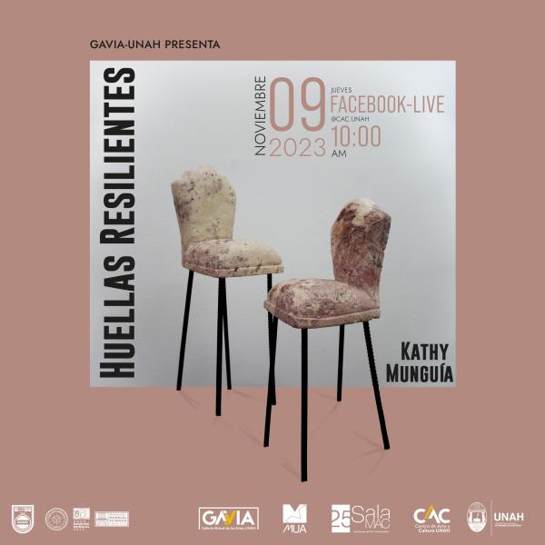 MUA: Mujeres en las Artes en coordinación con el Centro de Arte y Cultura de la UNAH, les invitan a la inauguración de la exposición “Huellas Resilientes” de la artista Kathy Munguia en la Galería Virtual de las Artes GAVIA-UNAH. Jueves 09 octubre a las 10:00 a.m.  A través del Facebook Live del @cac.unah SALA MAC #MUA #CACUNAH #GAVIAUNAH