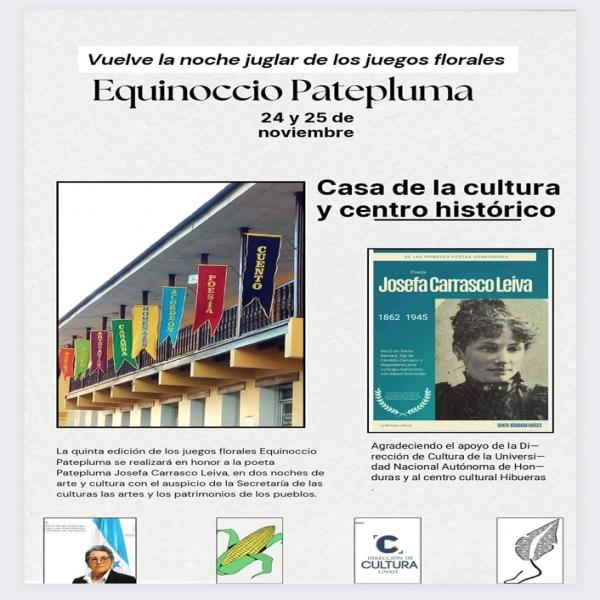 La noche juglar de los juegos florales: Equinoccio Patepluma 