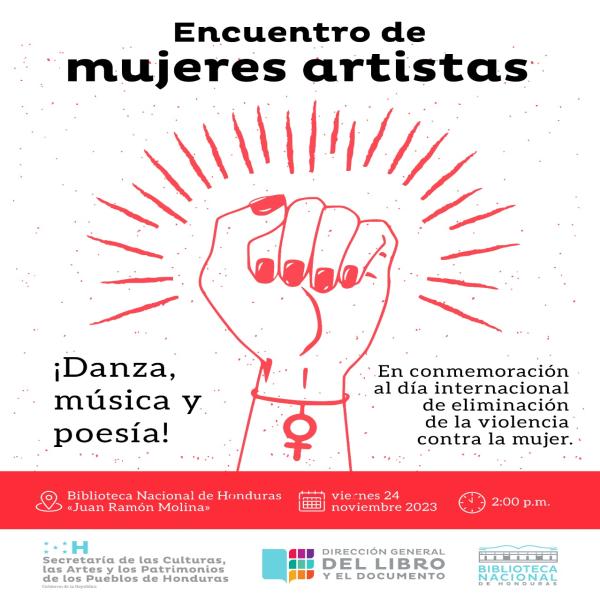 Encuentro de mujeres artistas en conmemoración al día de la no violencia contra la mujer en el marco de la Agenda Artivista