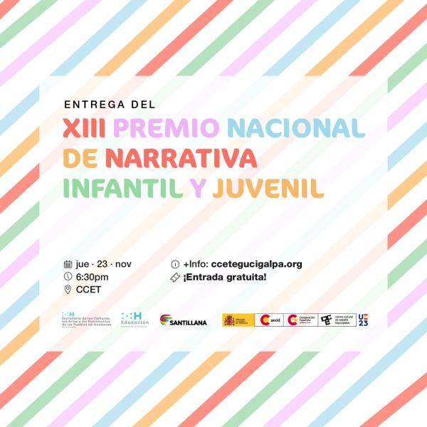 XIII Premio Nacional de Narrativa Infantil y Juvenil 2023 