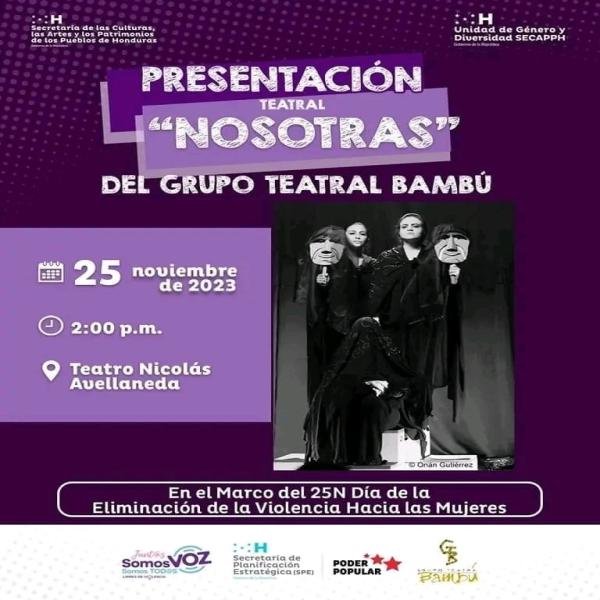 Presentación de Teatro "Nosotras" del Grupo Teatral Bambú