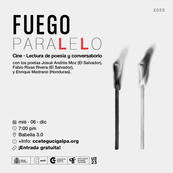 Fuego Paralelo: Cine – Lectura de poesía y conversatorio 