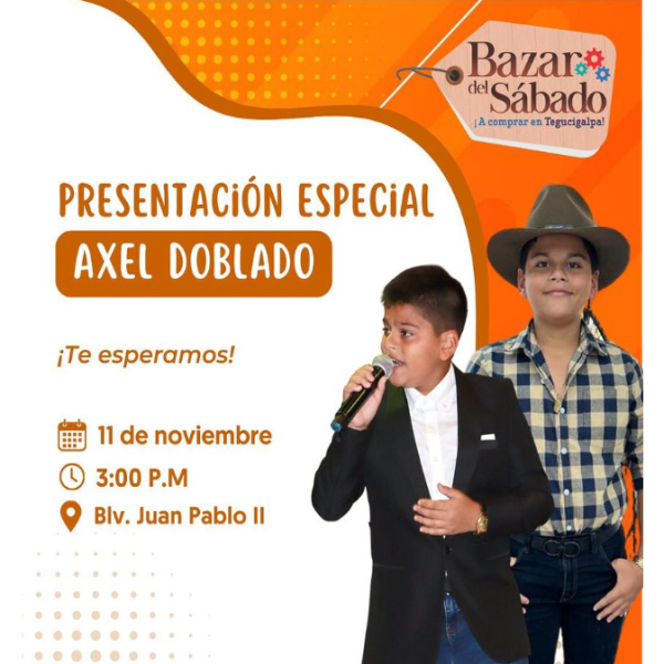 Presentación especial Axel Doblado en el Bazar del Sábado 