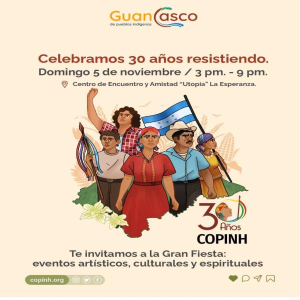 COPINH: Guancasco de los pueblos indígenas: Celebrando 30 años resistiendo 