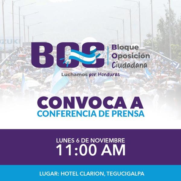 Conferencia de Prensa BOC 