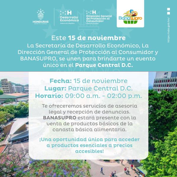La SDE, BANASUPRO y la Dirección de Protección al Consumidor se unen para brindarle un evento único 