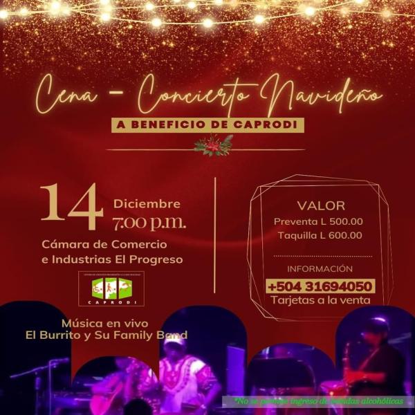 Cena - Concierto Navideño en beneficio de CAPRODI 