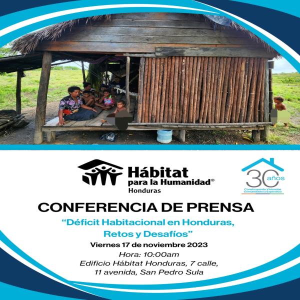 Conferencia de Prensa: Déficit habitacional en Honduras: Retos y Desafíos 