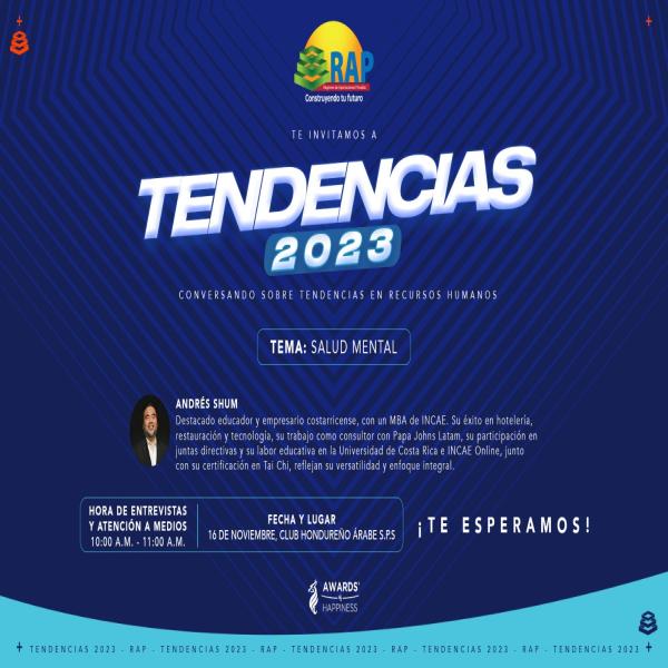 RAP inaugurará: "Tendencias 2023"