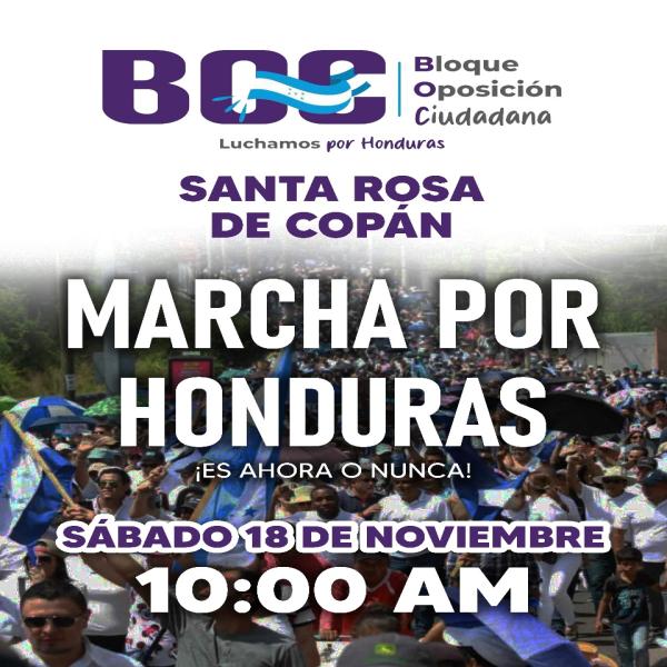 Marcha por Honduras: Santa Rosa de Copán 
