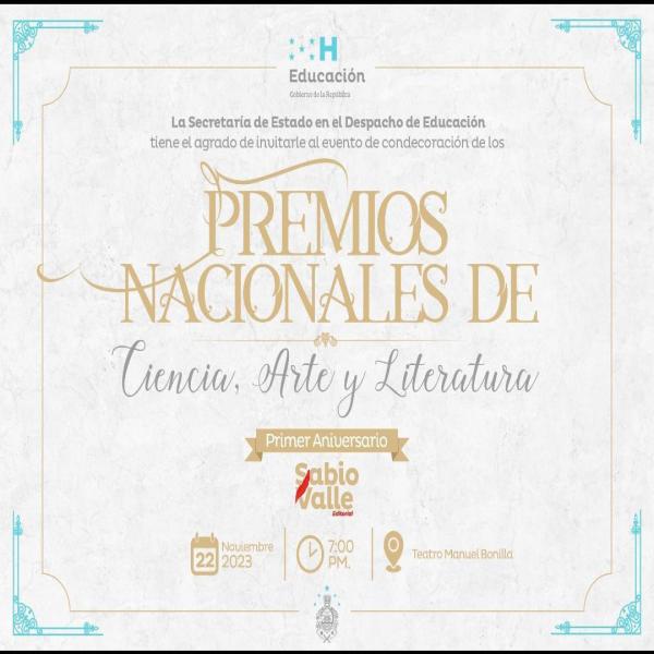 Evento de Condecoración de los Premios Nacionales de Ciencia, Arte y Literatura  