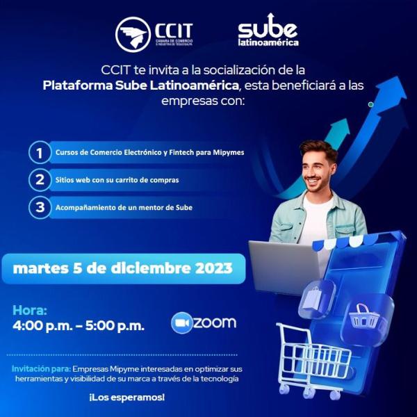 CCIT y Sube Latinoamérica te invitan a la socialización de la plataforma SUBE Latinoamérica