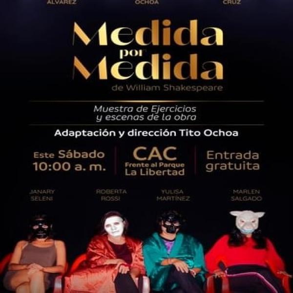 Muestra de ejercicios y escenas de la obra "Medida por medida"