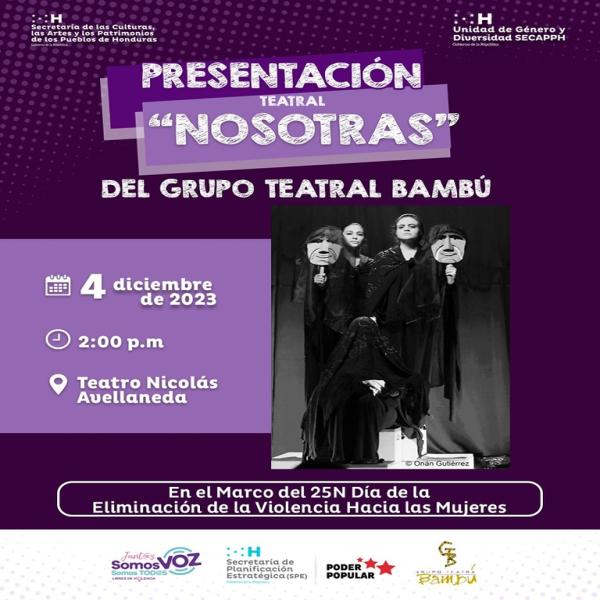 Presentación de Teatro "Nosotras" del Grupo Teatral Bambú