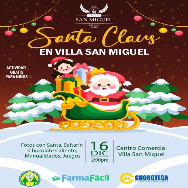 Santa Claus en Villa San Miguel 