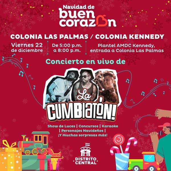 Concierto en vivo con el grupo nacional La Cumbiatón