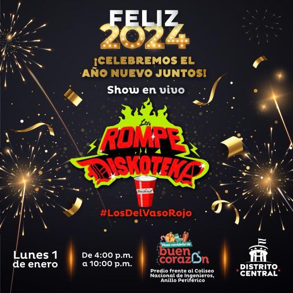 Celebremos el año nuevo juntos con el show del Rompe Discoteka