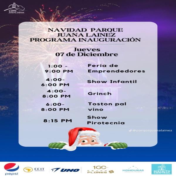 Inauguración Navidad en el Parque Juana Laínez 