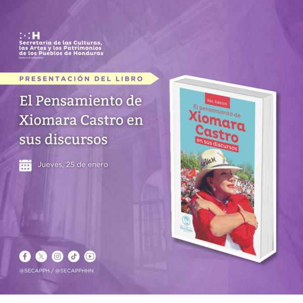 La Secretaría de las Culturas, las Artes y los Patrimonios de los Pueblos de Honduras, te invita a conmemorar el Día de la Mujer Hondureña