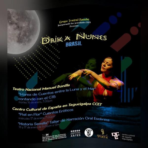 Drika Nunes cuentacuentos brasileña estará en Honduras