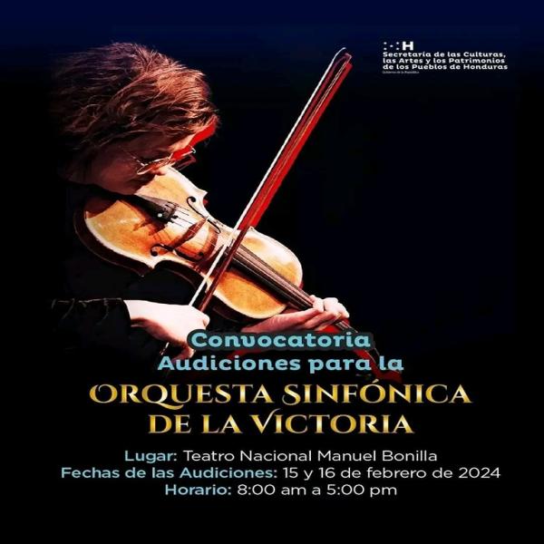 Convocatoria de audiciones para formar parte de la Orquesta Sinfónica de la Victoria