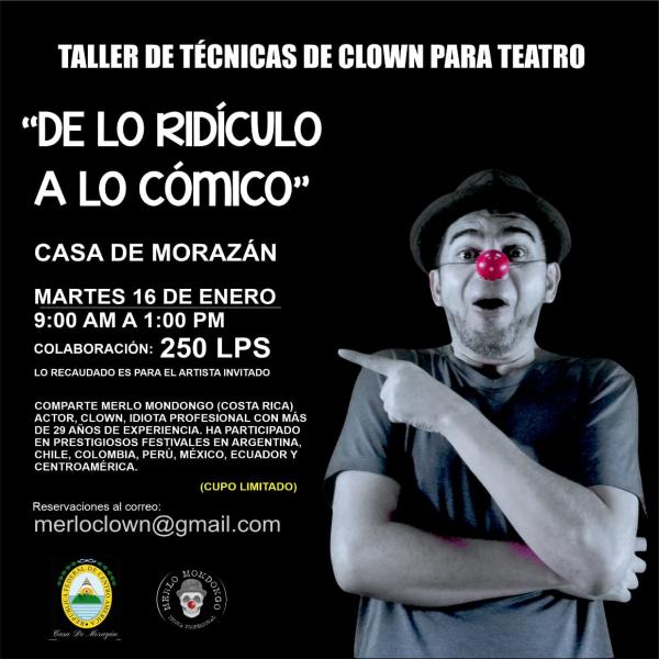 Taller de técnicas de clown para teatro 