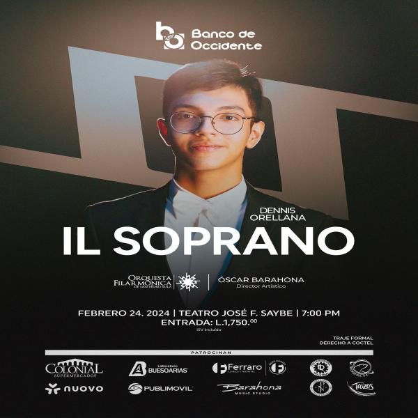 Concierto: IL Soprano – Dennis Orellana 