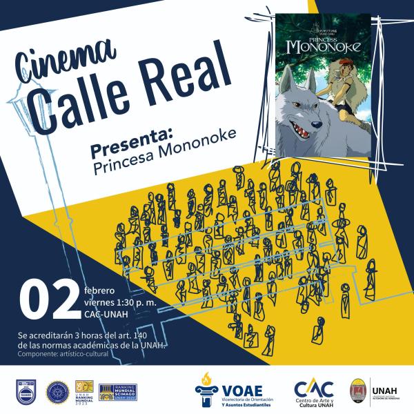 Cinema Calle Real presenta la película animada “La princesa Mononoke”