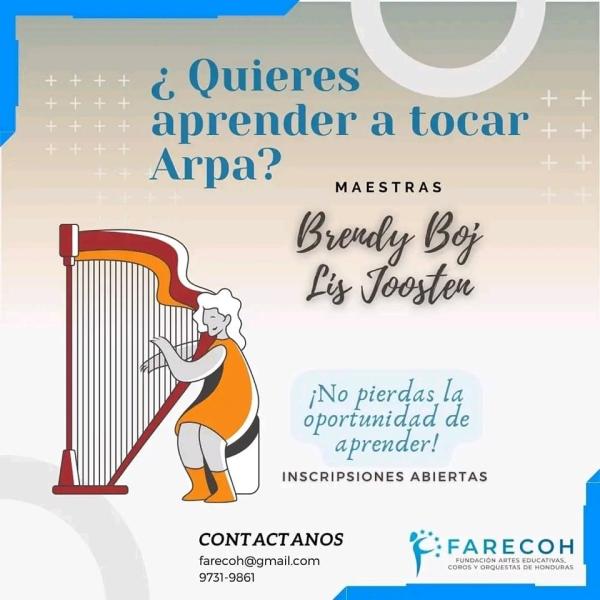 Clases de Arpa y Artes visuales 