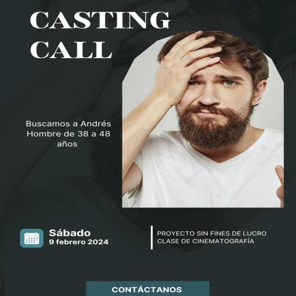 Participa en el casting call, buscamos a Andrés 