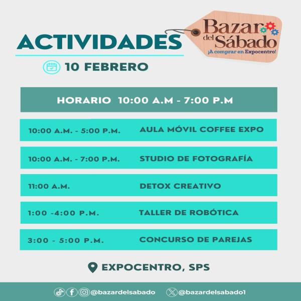 Actividades #BazarDelSábado