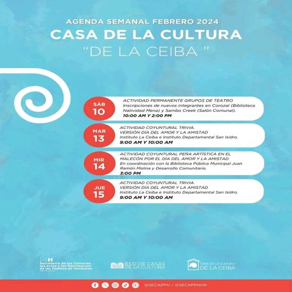 Actividades Casa de la Cultura de La Ceiba
