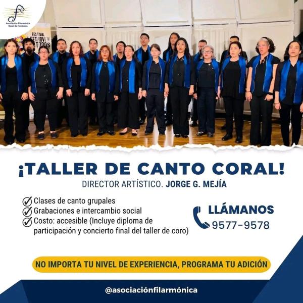Asociación Filarmónica Coral de Honduras está buscando nuevos miembros para unirse a su CORO Filarmónico