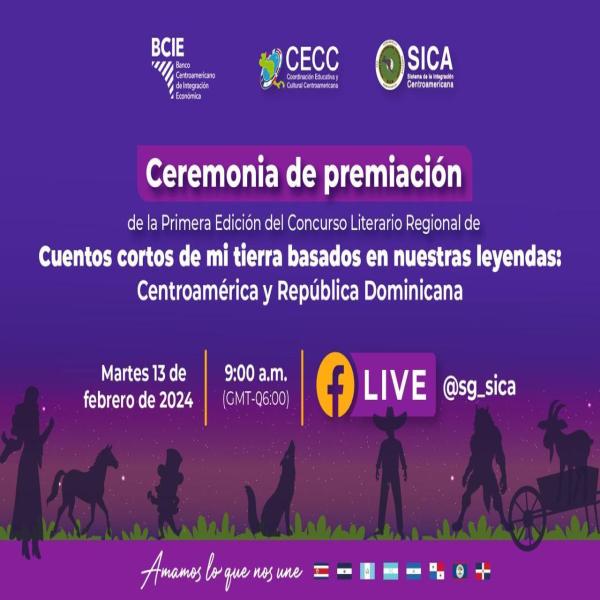 Ceremonia de Premiación de la Primera Edición del Concurso Literario Regional de Cuentos Cortos basados en nuestras leyendas 