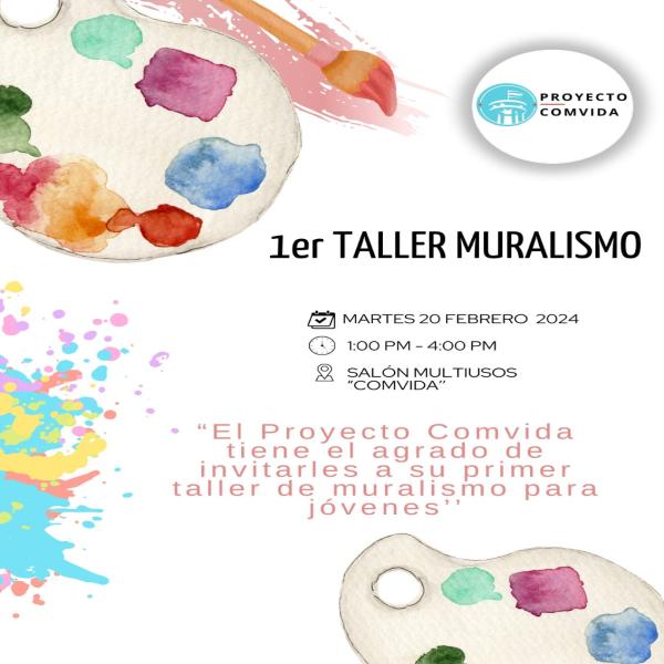 Primer taller de muralismo para jóvenes