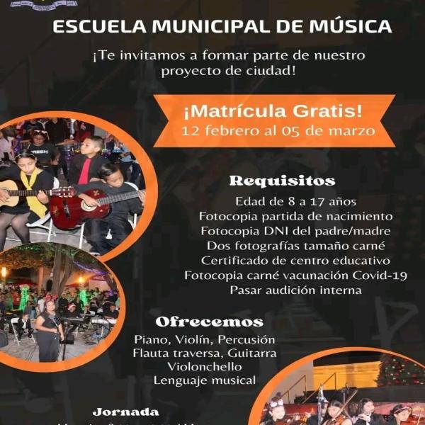 La Alcaldía de Comayagua tiene disponible matrículas gratis para ingresar a la Escuela Municipal de Música