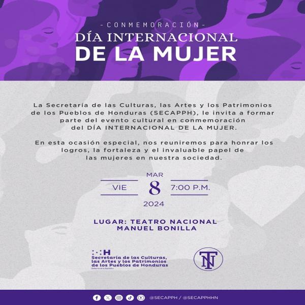 Únete a la SECAPPH para conmemorar el Día Internacional de la Mujer en una velada revolucionaria