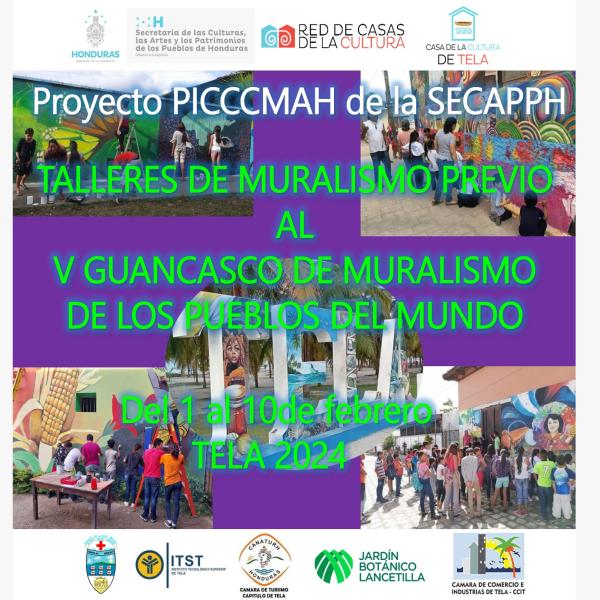 Talleres de Muralismo en Tela 