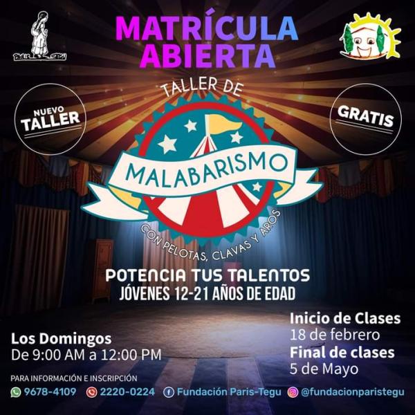 Matricula Abierta: Taller de Malabarismo 
