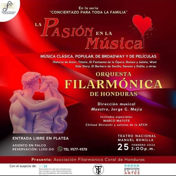 Asociación Filarmónica de Honduras presenta: “Conciertazo para toda la familia”