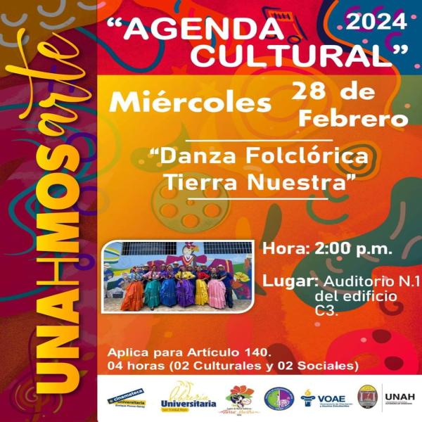 Agenda Cultural: UNAH somos Arte 