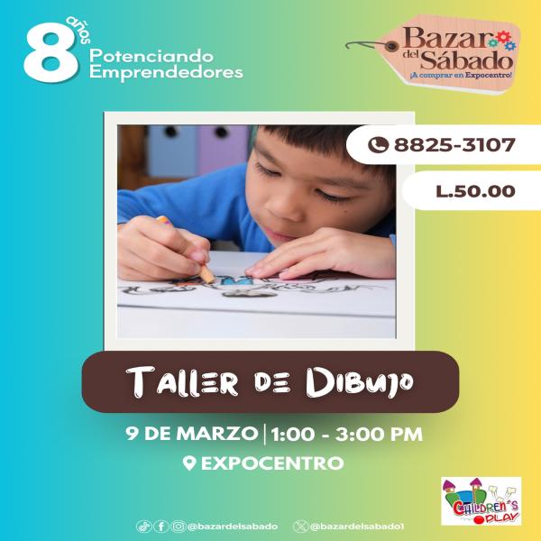 Taller de dibujo en el Bazar del Sábado SPS 