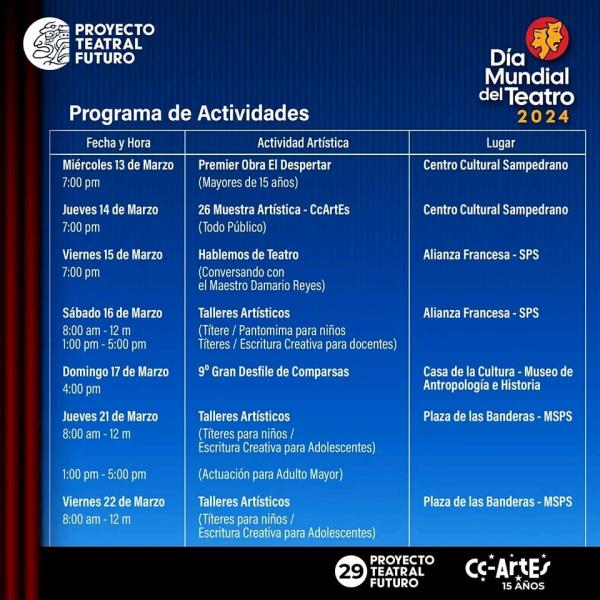 Celebración del mes del teatro 