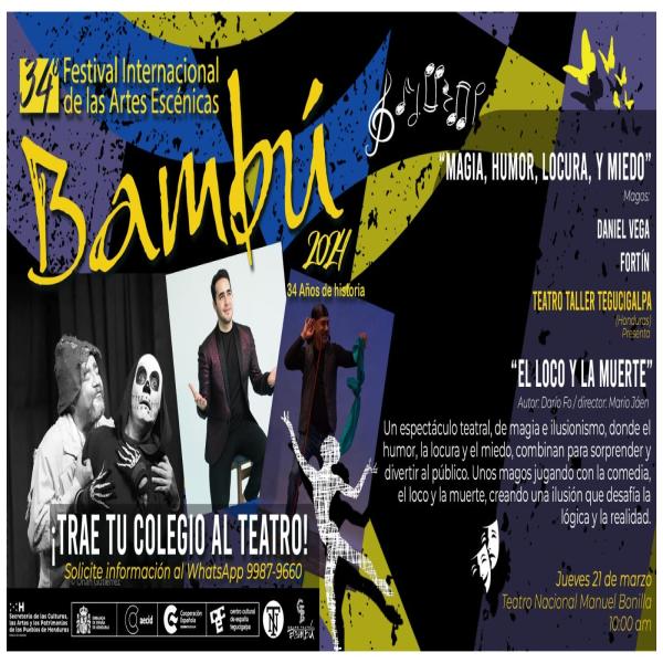 Teatro Taller Tegucigalpa presenta: El Loco y la Muerte, de Darío Fo 