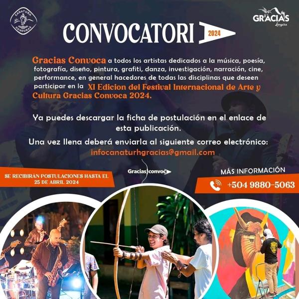 XI Edición del Festival Internacional de Arte y Cultura “Gracias Convoca 2024” 