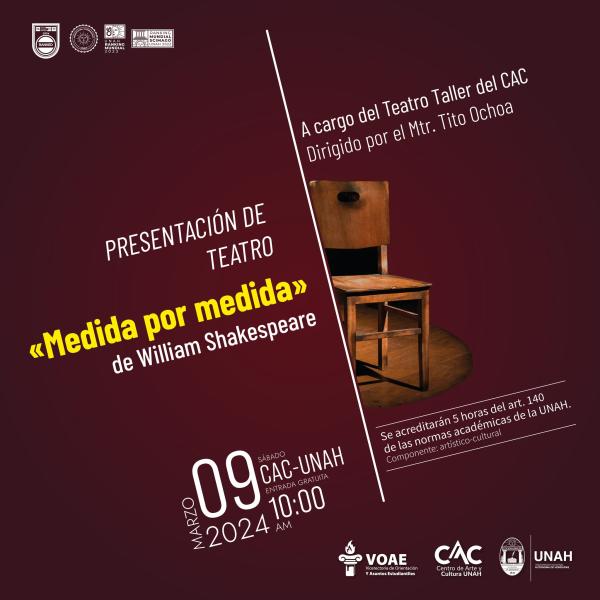 Presentación de la obra "Medida por medida"
