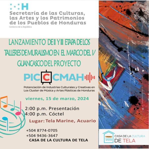 Lanzamiento de II y III etapa de los talleres de muralismo en el marco del V Guancasco del Proyecto PICCCMAH  