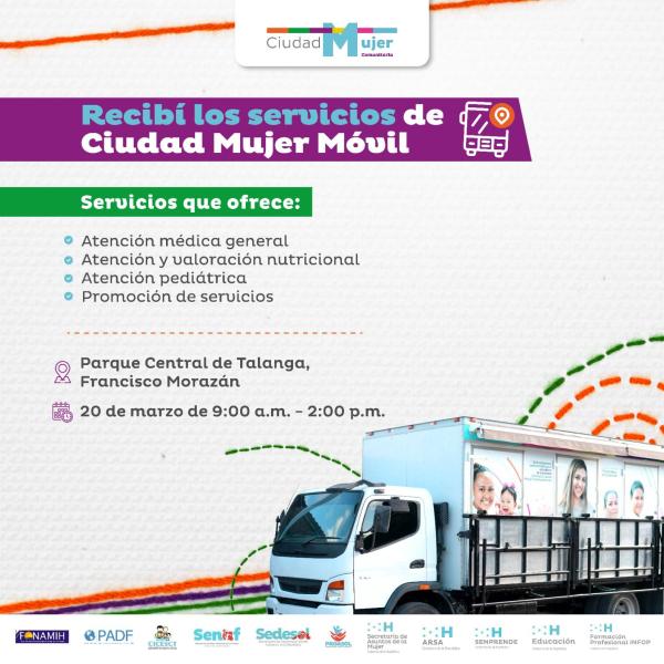 Jornada de atención integral de Ciudad Mujer Móvil – Talanga 