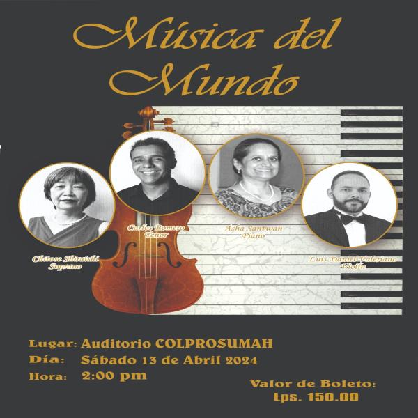 Música del Mundo: “Un recital musical para el alma”